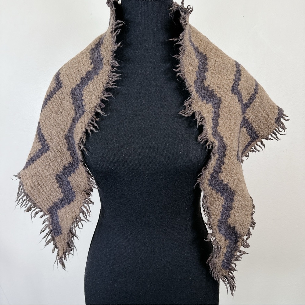 Aritzia Wilfred Mosaic Triangle Wool Scarf